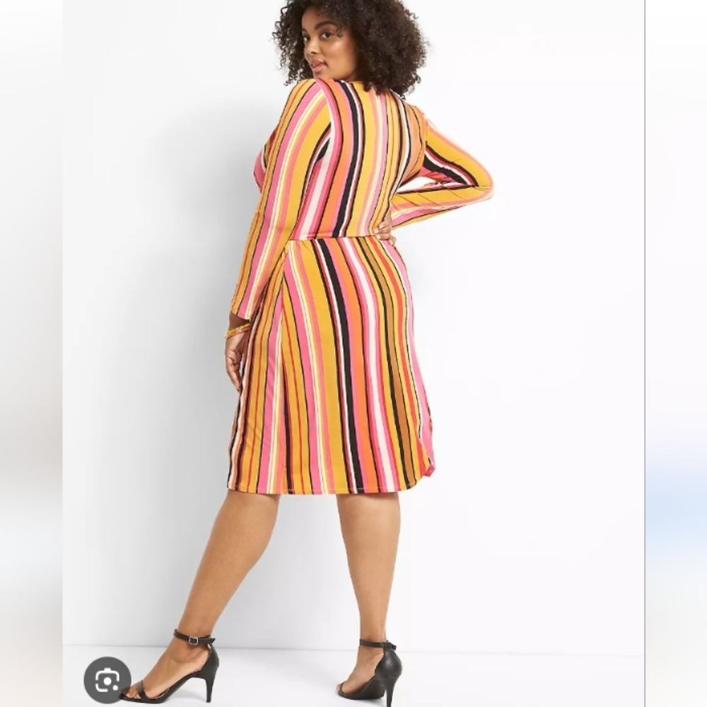 Lane Bryant Melody Strip Dress - Picture 4 of 9